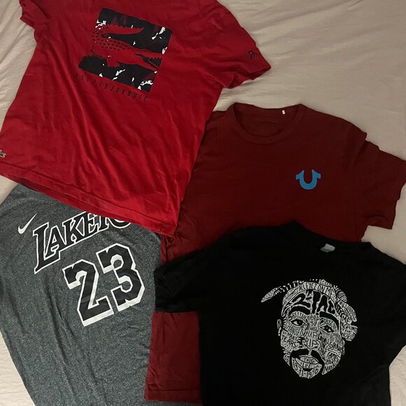 Four vintage male t-shirts. You get all four!! - Picture 1 of 9
